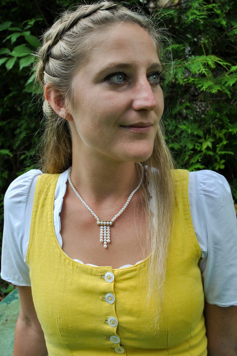 Dirndlschmuck mit Perlen Lea