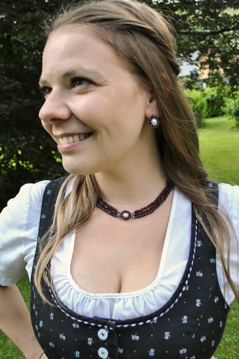 Granatschmuck Set Isabella