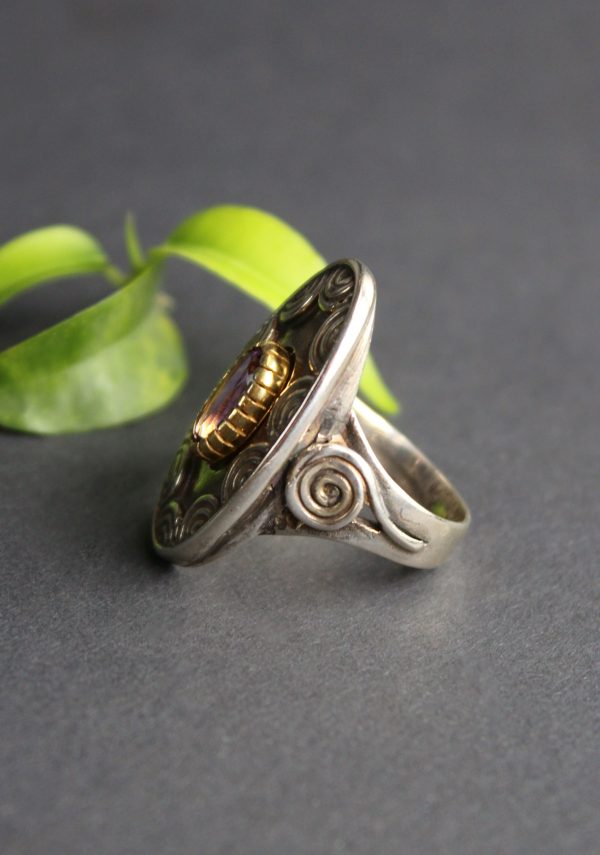 Silberring mit Amethyst