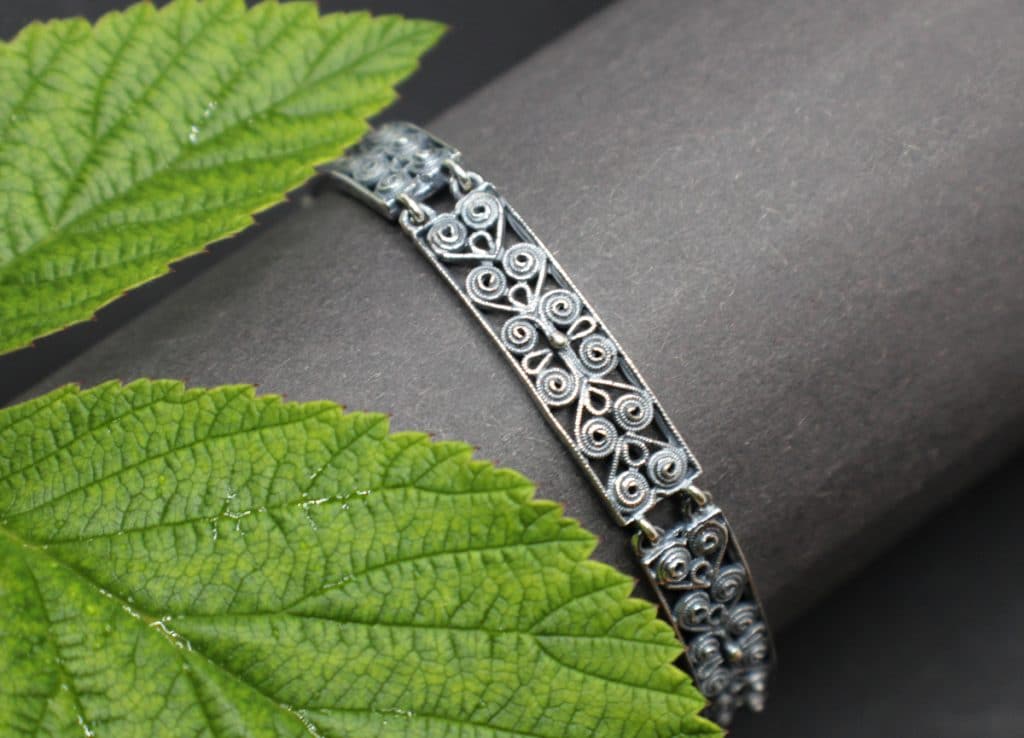 Trachtenschmuck Armband in Altsilber